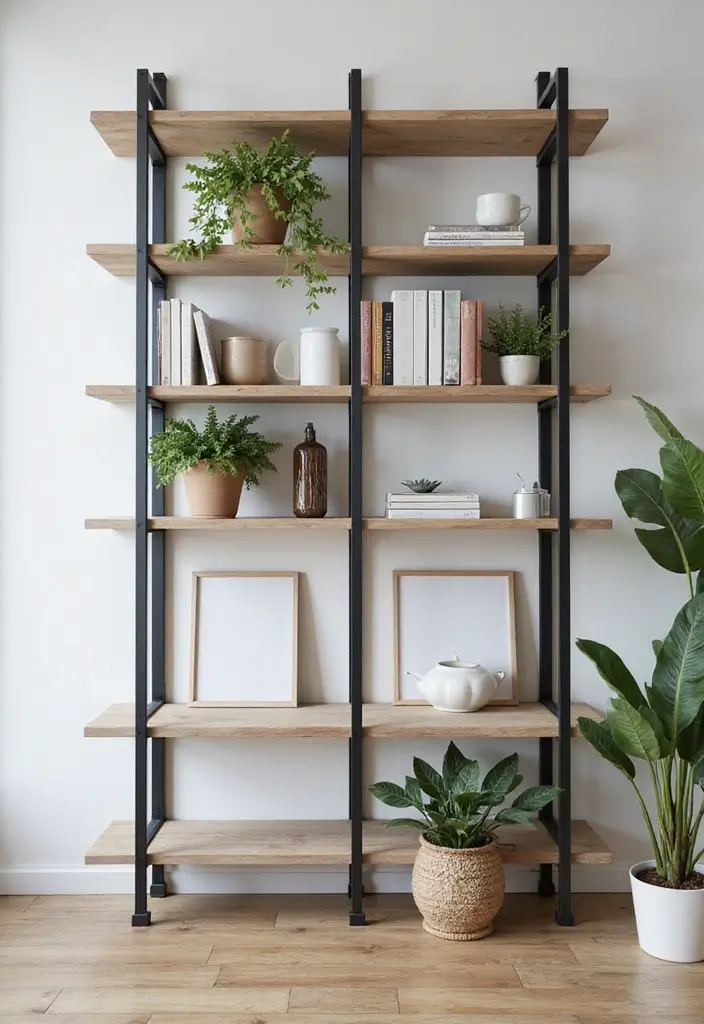 30 Wall Design Ideas for Your Office That Don’t Feel Boring - 8. Modular Shelving Units