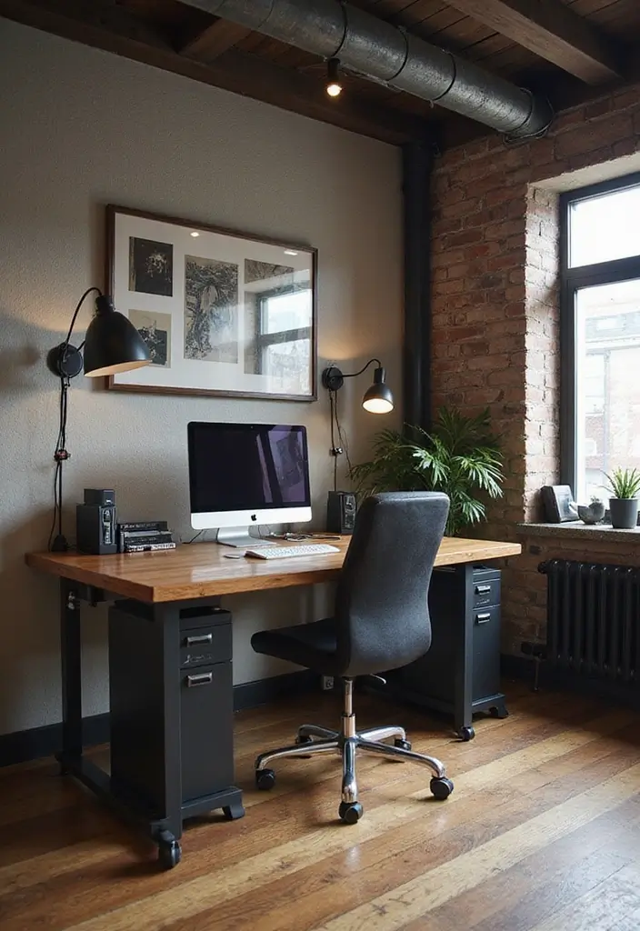 15 Man Cave Office Ideas for the Ultimate Escape - 11. Modular Workstations for Flexibility 1