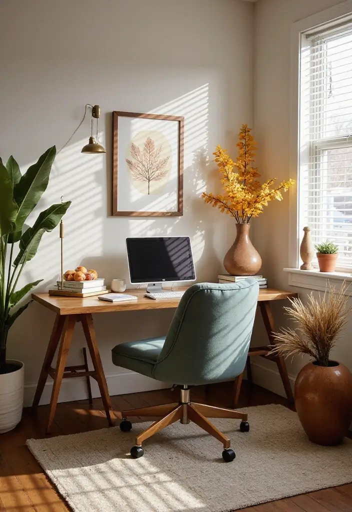 15 Therapy Office Decor Ideas That Feel Calming - 14. Seasonal Decor 1