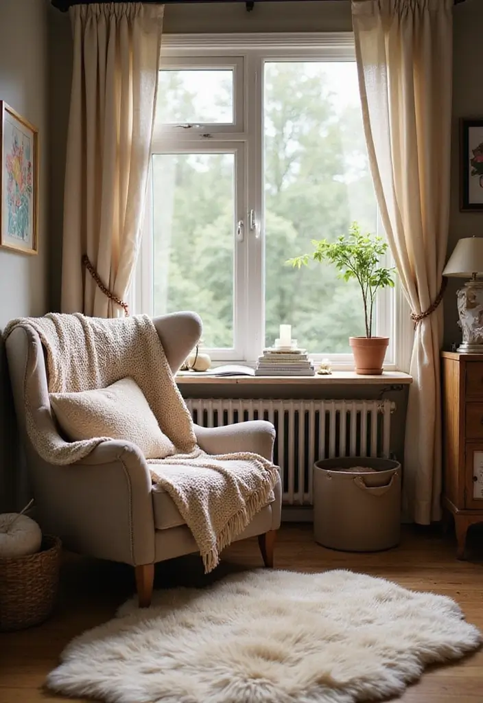 15 Tiny Home Office Ideas That Maximize Small Spaces - 15. Cozy Textiles for Comfort 1