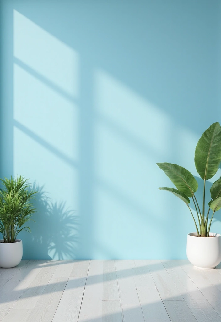 17 Best Office Paint Colors for Focus & Productivity - 1. Tranquil Sky Blue 1