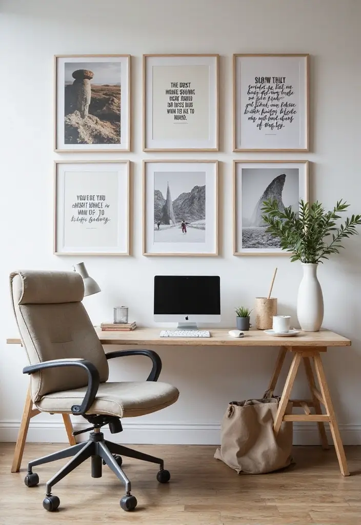 18 Feminine Home Office Ideas That Feel Chic - 12. Inspirational Quotes 1