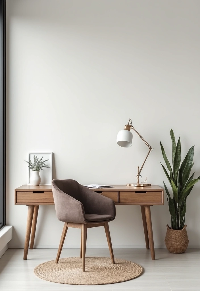 18 Feminine Home Office Ideas That Feel Chic - 18. Minimalist Approach 1
