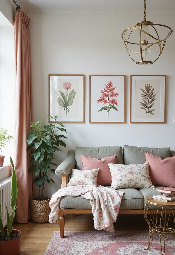 18 Feminine Home Office Ideas That Feel Chic - 3. Floral Accents 1