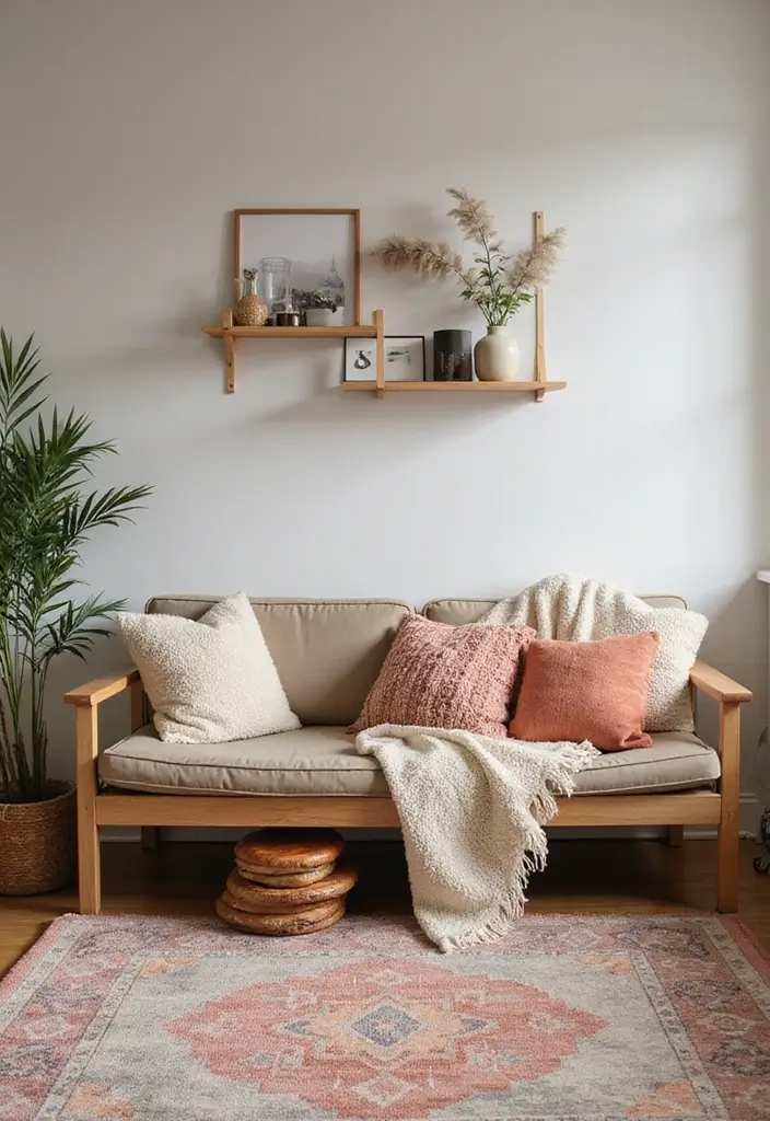 18 Feminine Home Office Ideas That Feel Chic - 6. Cozy Textiles 1