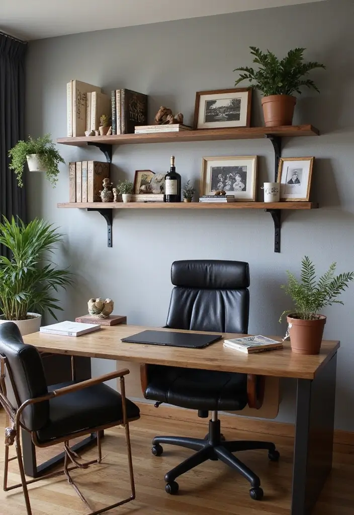 18 Masculine Home Office Ideas That Look Bold - 13. Personalized Touches 1