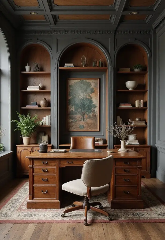 18 Masculine Home Office Ideas That Look Bold - 16. Craftsmanship and Quality 1