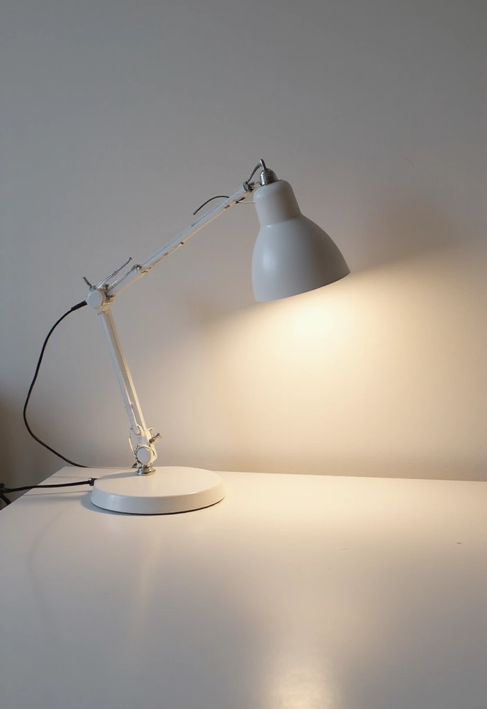 30+ Office Desk Decor Ideas That Spark Creativity - 7. Minimalist Desk Lamp 1