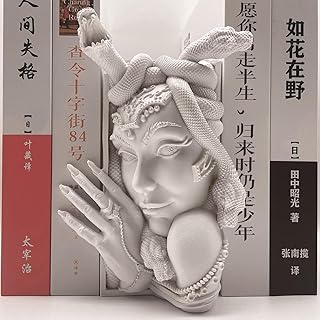 Medusa Head Book Nook, Unique Snake Women Face Decorative Bookends, Heav...