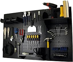 Wall Control Pegboard Organizer 4 ft. Metal Pegboard Standard Tool Stora...