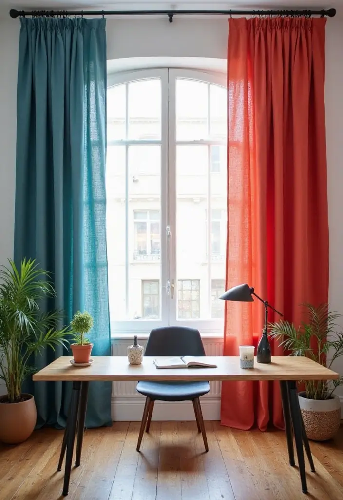 12 Office Curtain Ideas That Add Privacy & Style - 4. Recycled Polyester Curtains 1