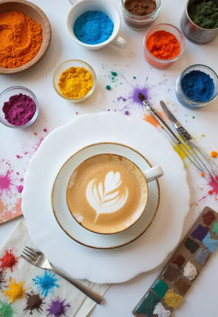 15 Office Coffee Station Ideas for Caffeine Lovers - 13. Creative Coffee Art Station 1