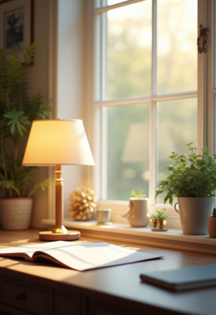 25 Office Desk Organization Ideas That Reduce Clutter - 10. Optimize Lighting 1