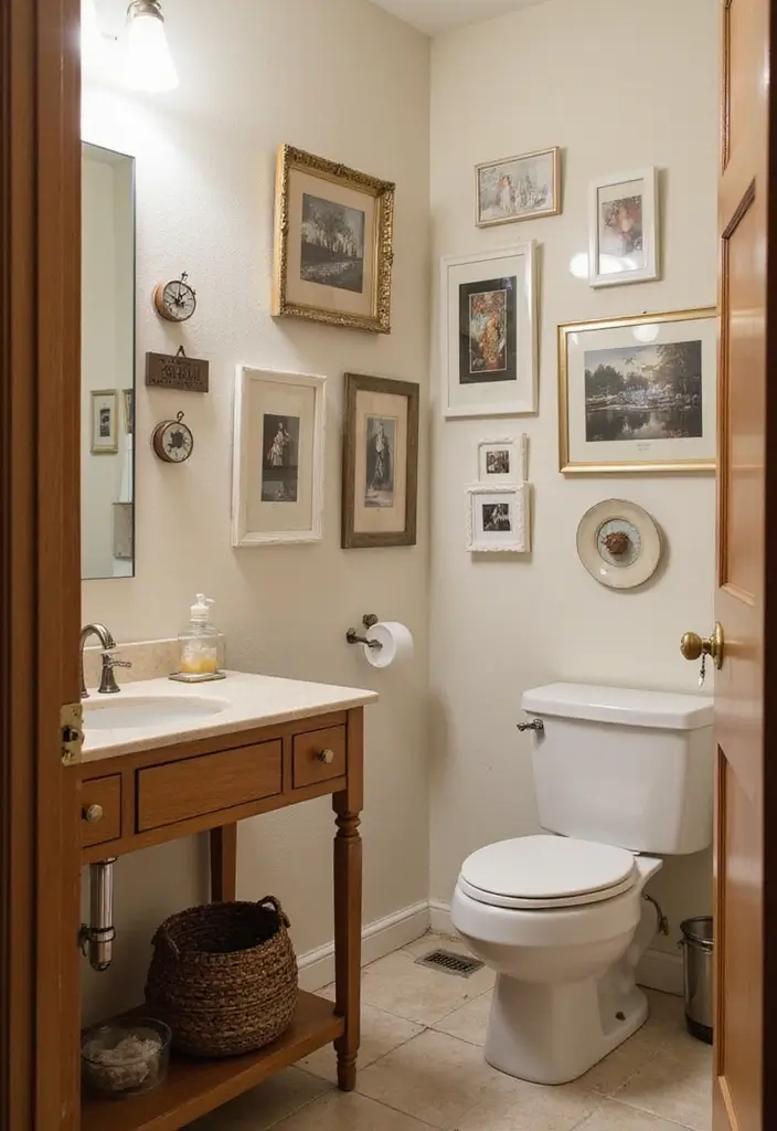 30 Office Bathroom Decor Ideas So It Doesn’t Feel Like… an Office Bathroom - 24. Personal Touches 1