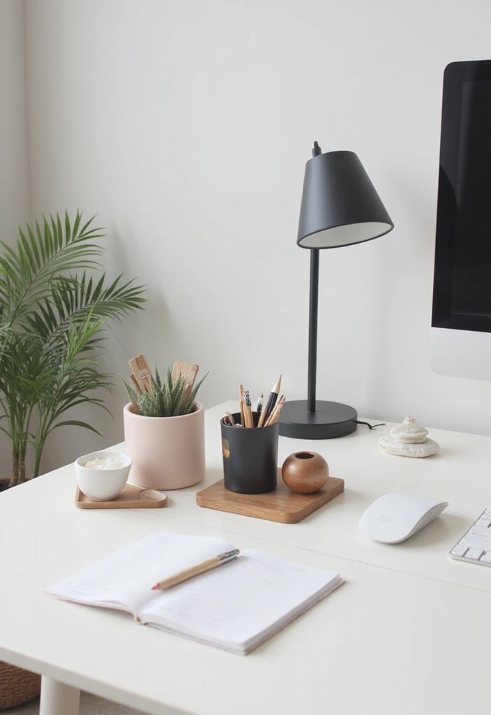 30+ Office Desk Decor Ideas That Spark Creativity - 19. Functional Desk Accessories 1