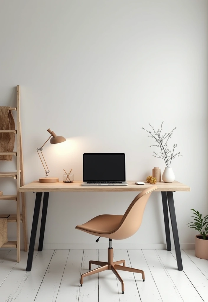 30+ Office Desk Decor Ideas That Spark Creativity - 25. Clean Lines and Simplicity 1