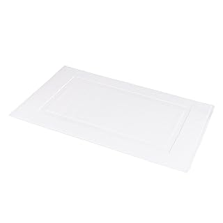 Amazon Basics Non-Slip Cotton Bath Mat, 100% Cotton Absorbent, Machine W...