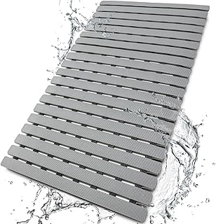 BEMISO Shower Mat Non Slip Bathtub Mat with Suction Cups and Drain Holes...