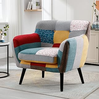 Bonzy Home Modern Oversized Accent Chair for Living Room, Colorful Boho ...