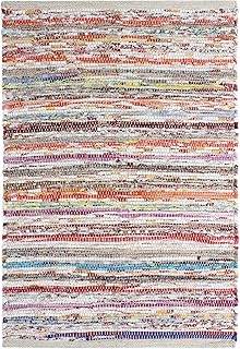 COTTON CRAFT Cotton Chindi Rag Rug - Boho Farmhouse Rustic Area Accent T...