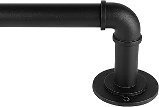 Industrial Curtain Rods for Windows 28 to 48 Inches, Blackout Wrap Aroun...