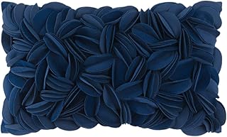 KINGROSE Handmade 3D Flower Accent Throw Pillow Cover Home Decorative Pi...