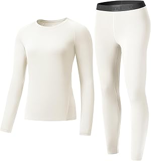 Long Johns for Women - 2 Styles: 185g Lightweight Base Layer Set & 220g ...