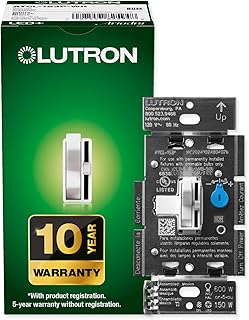 Lutron Ariadni/Toggler LED+ Dimmer Light Switch for Dimmable LED, Haloge...