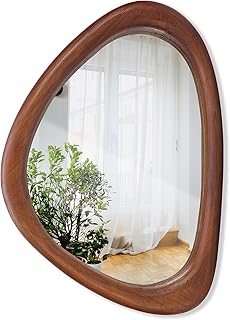 MAGFLERUM Irregular Wall Mirror, 15 * 10 inch Asymmetrical Wood Mirrors,...