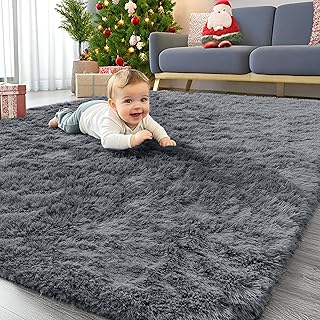 OLANLY Area Rugs for Living Room Bedroom, Machine Washable 4x5.9 ft Soft...