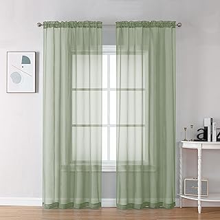 OVZME Bedroom Curtains 2 Panel Sets 84