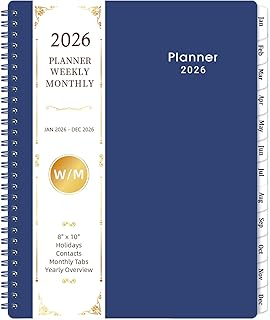 Planner 2026-2027 - Weekly and Monthly Planner 2026 (Jan 2026 - Dec 2026...