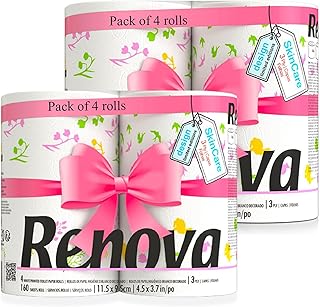 Renova Design Spring Limited Edition Toilet Paper Floral & Colorful Illu...