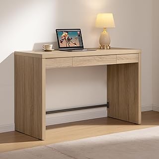 SICOTAS Computer Desk Writing Table - 47-Inch Wooden Study Desk for Bedr...