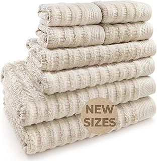 Softerry Pure Organic Cotton Bath Towel Set - 100% Soft Cotton - Extra A...