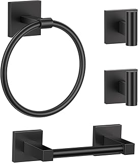 Towel Ring Set 4 Piece Bathroom Hardware Set Includes Towel Ring 2 Towel...