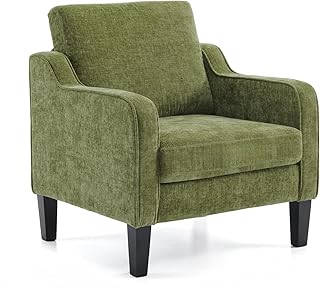 VINGLI Accent Chair for Living Room Chairs Olive Green Reading Chair for...