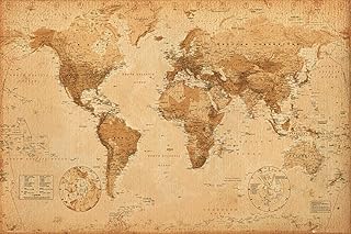 World Map (Antique) Art 24x36 Poster