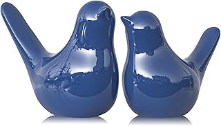 XMGZQ Small Ceramic Bird Statue and Sculpture for Home Decor Accents,Mod...