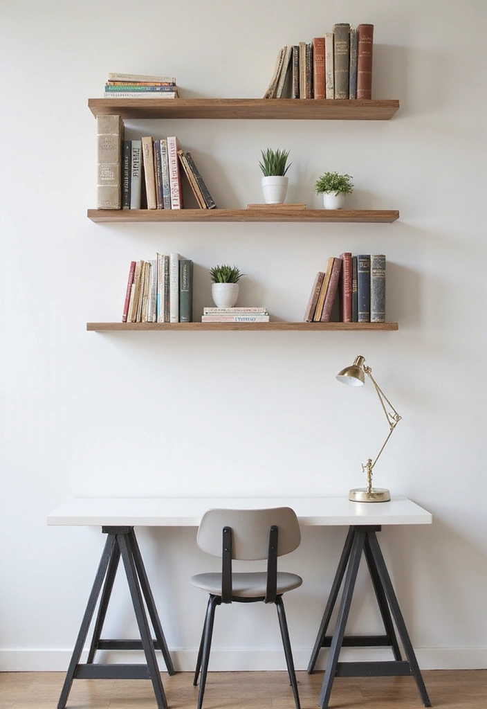 25 Office Desk Organization Ideas That Reduce Clutter - 4. Utilize Vertical Space 1