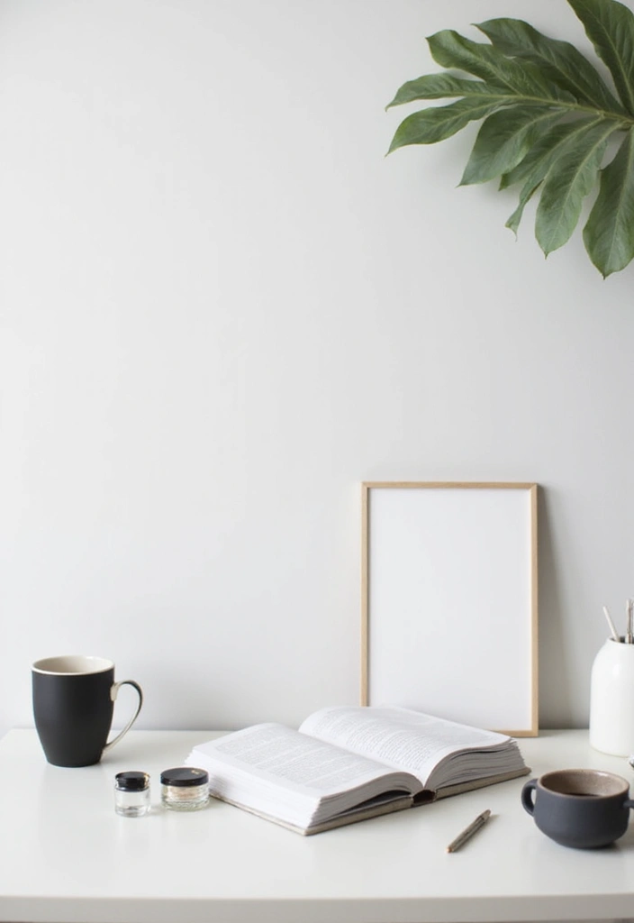 25 Office Desk Organization Ideas That Reduce Clutter - 8. Limit Desk Accessories 1