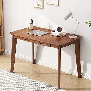 IOTXY Solid Wood Writing Desk - Home Office Workbench Desk with Drawer, ...