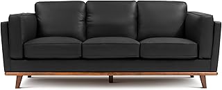 Valencia Artisan Full Leather Sofa 88” | Pure Full Italian Nappa Leather...