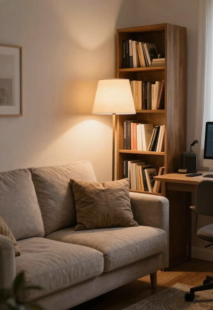 28 Cozy Home Office with Couch Ideas Work in Comfort - 24. Cozy Reading Nook Office 1