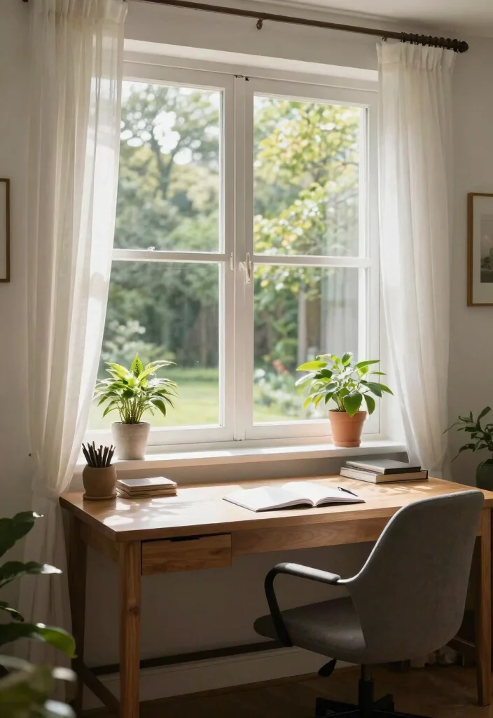 28 Dining Room Office Ideas Stylish and Functional - 23. Inviting Outdoor Views 1