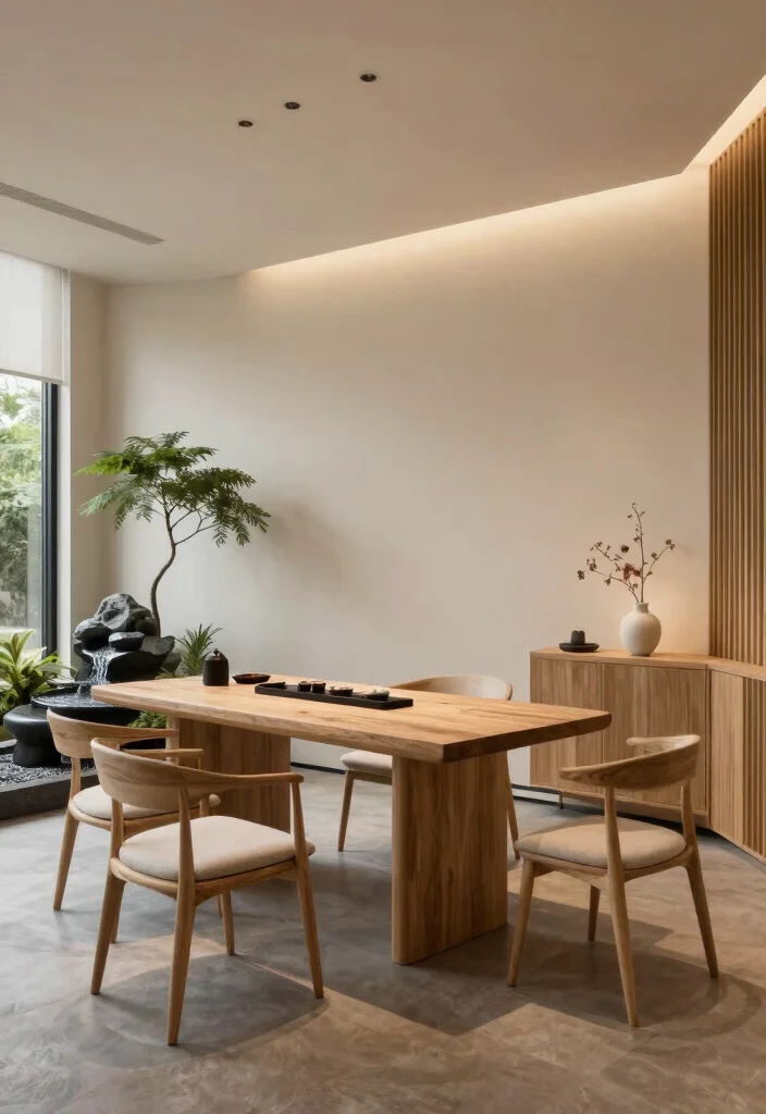 28 Dining Room Office Ideas Stylish and Functional - 26. Creating a Zen Workspace 1