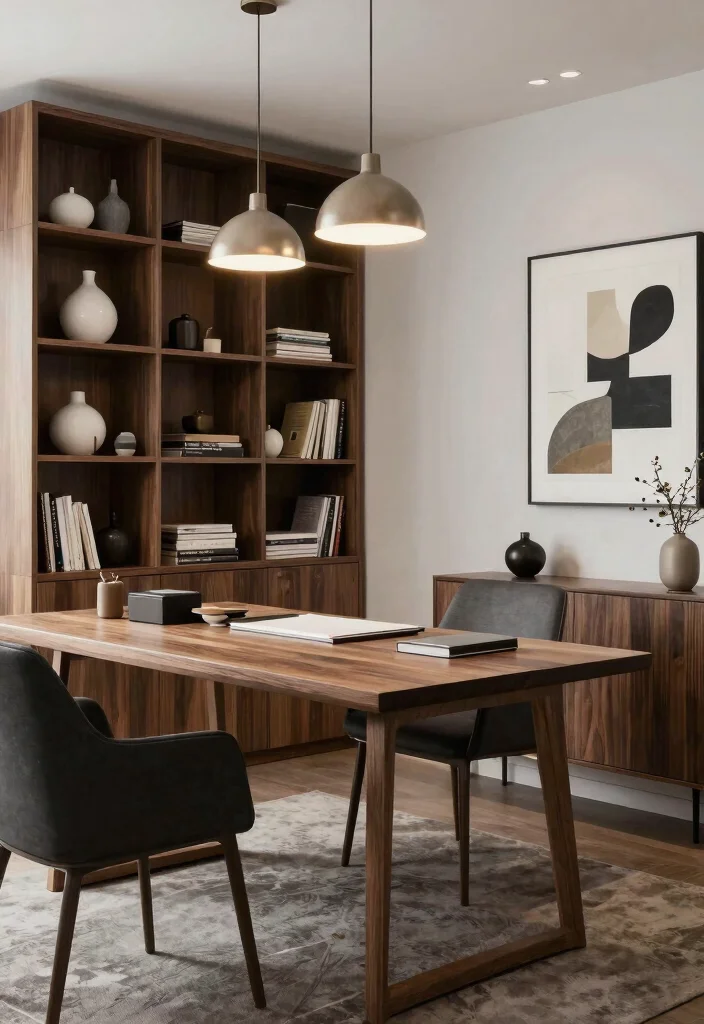 28 Dining Room Office Ideas Stylish and Functional - 27. Combining Functionality with Aesthetics 1