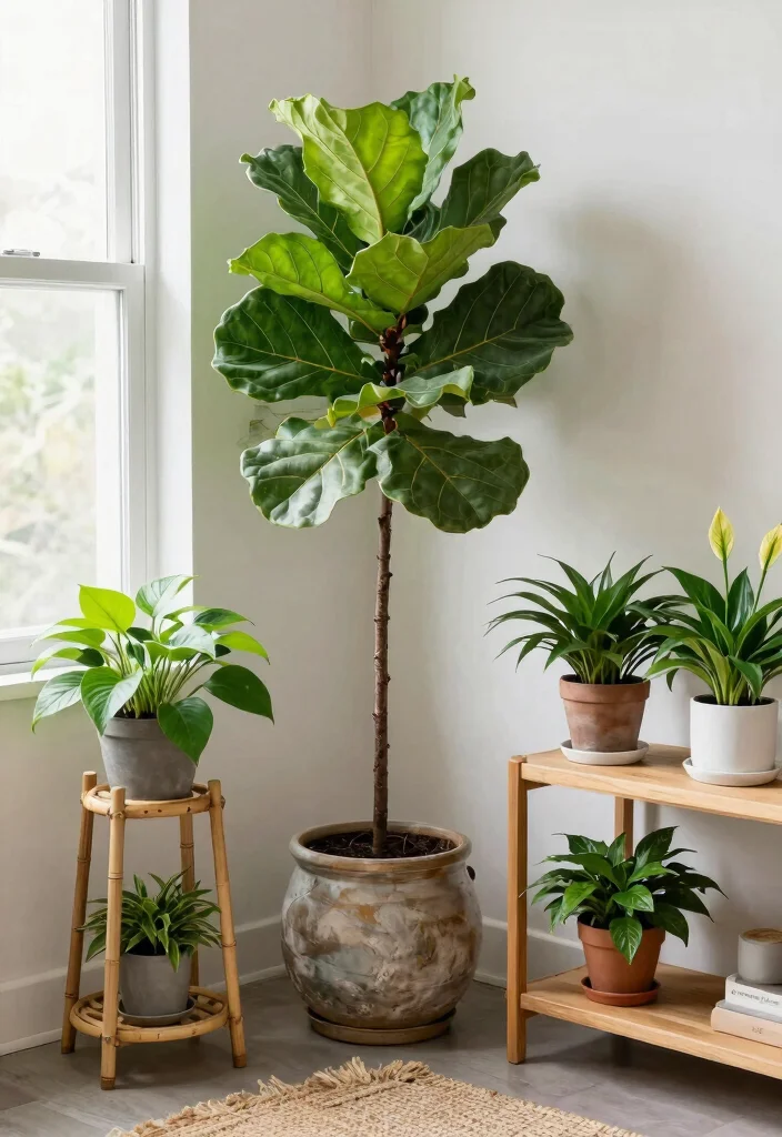 28 Green Home Office Ideas Fresh and Inspiring Workspace - 1. Lush Indoor Plant Corner 1
