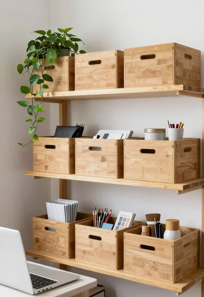 28 Green Home Office Ideas Fresh and Inspiring Workspace - 16. Thoughtful Storage Solutions 1