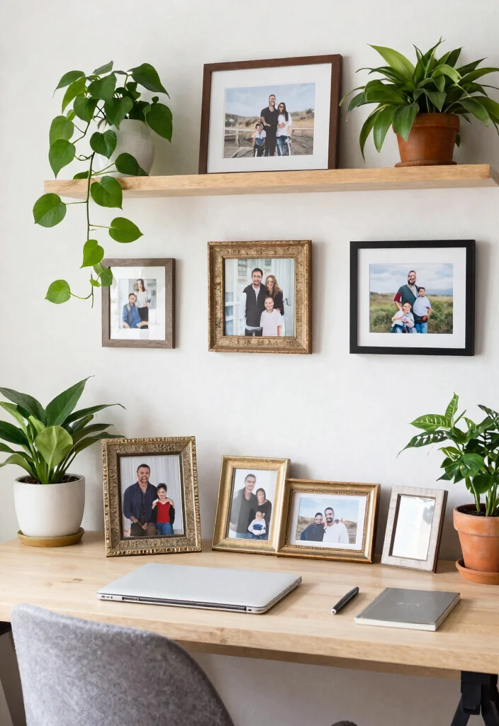 28 Green Home Office Ideas Fresh and Inspiring Workspace - 20. Personal Touches 1